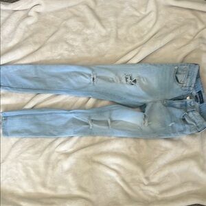 Light Blue Distressed Jeans